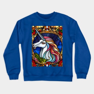 Stained Glass Unicorn Crewneck Sweatshirt